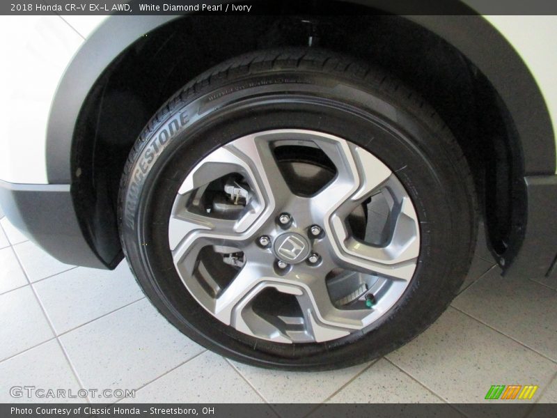 White Diamond Pearl / Ivory 2018 Honda CR-V EX-L AWD