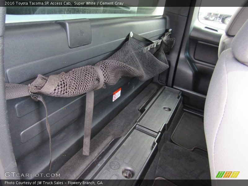 Rear Seat of 2016 Tacoma SR Access Cab