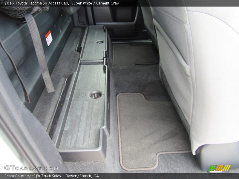 Rear Seat of 2016 Tacoma SR Access Cab