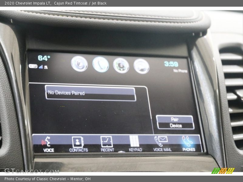 Cajun Red Tintcoat / Jet Black 2020 Chevrolet Impala LT