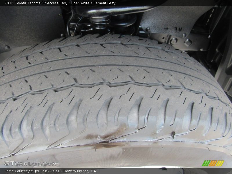 Super White / Cement Gray 2016 Toyota Tacoma SR Access Cab