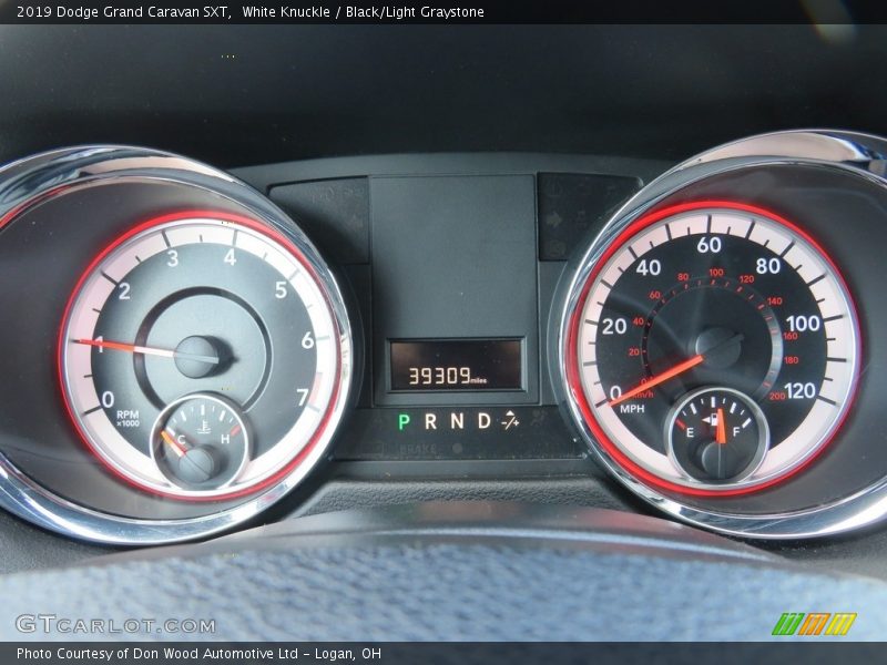 White Knuckle / Black/Light Graystone 2019 Dodge Grand Caravan SXT