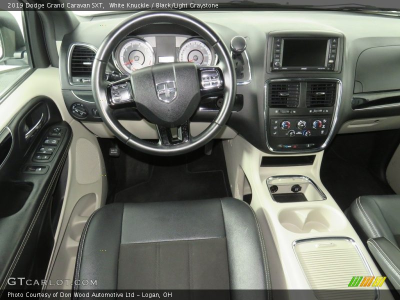 White Knuckle / Black/Light Graystone 2019 Dodge Grand Caravan SXT