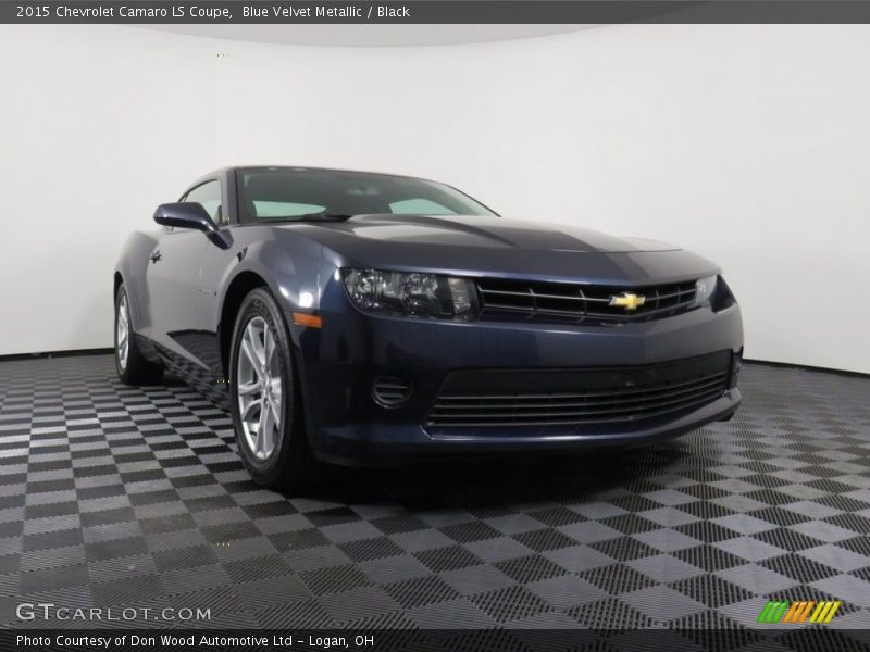Blue Velvet Metallic / Black 2015 Chevrolet Camaro LS Coupe