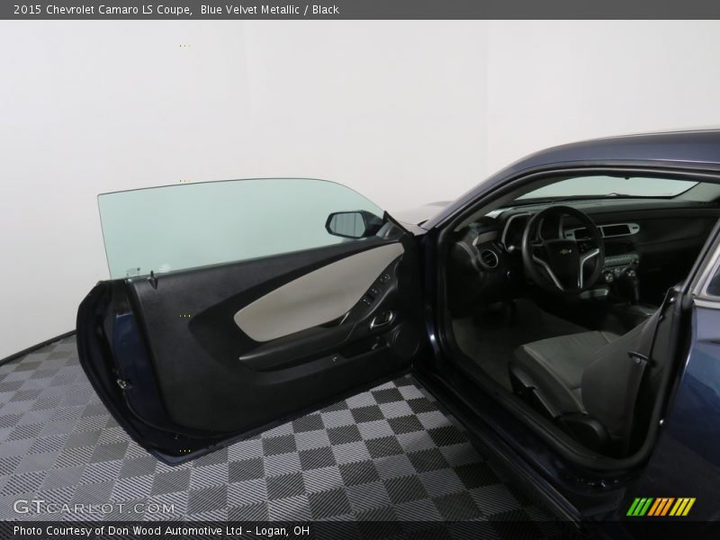Blue Velvet Metallic / Black 2015 Chevrolet Camaro LS Coupe