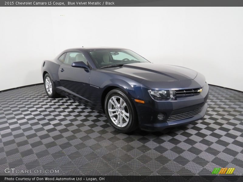 Blue Velvet Metallic / Black 2015 Chevrolet Camaro LS Coupe