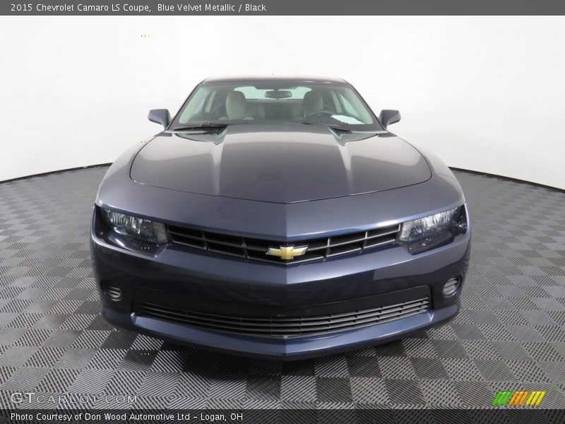 Blue Velvet Metallic / Black 2015 Chevrolet Camaro LS Coupe