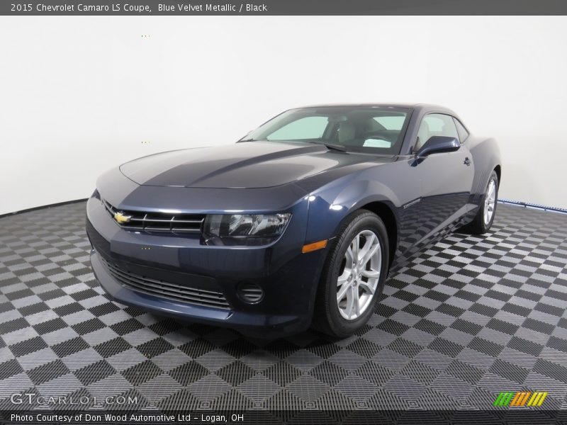 Blue Velvet Metallic / Black 2015 Chevrolet Camaro LS Coupe