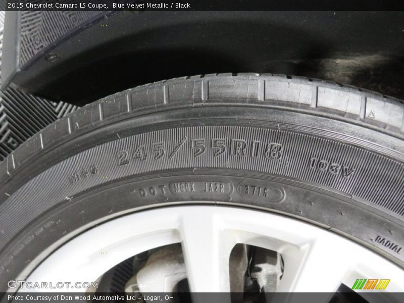 Blue Velvet Metallic / Black 2015 Chevrolet Camaro LS Coupe