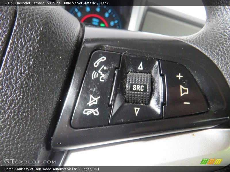 Blue Velvet Metallic / Black 2015 Chevrolet Camaro LS Coupe