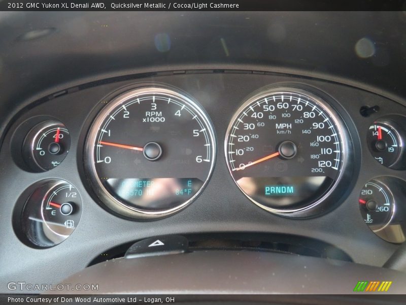 Quicksilver Metallic / Cocoa/Light Cashmere 2012 GMC Yukon XL Denali AWD
