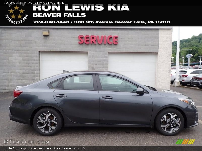 Gravity Grey / Black 2020 Kia Forte LXS