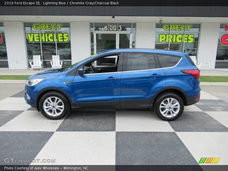 Lightning Blue / Chromite Gray/Charcoal Black 2019 Ford Escape SE