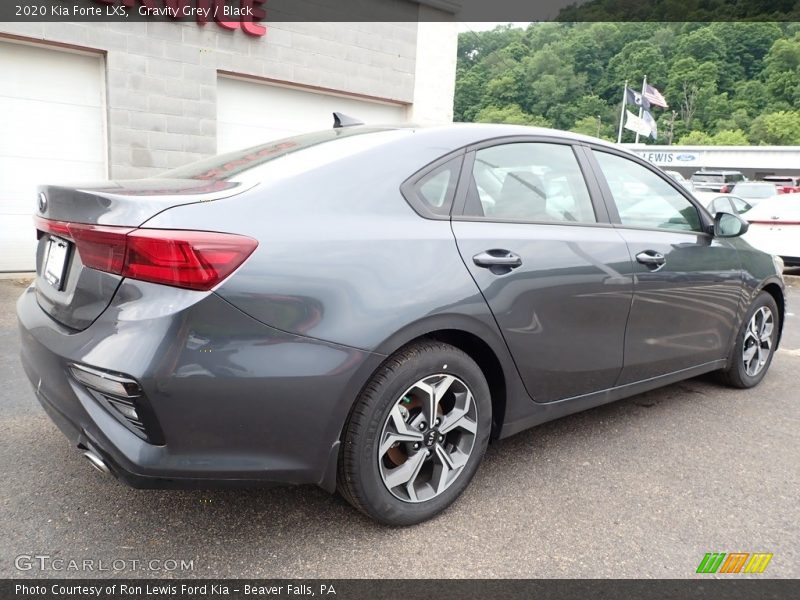 Gravity Grey / Black 2020 Kia Forte LXS