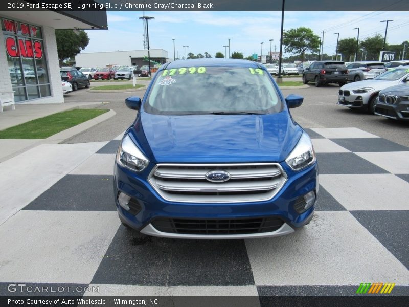 Lightning Blue / Chromite Gray/Charcoal Black 2019 Ford Escape SE