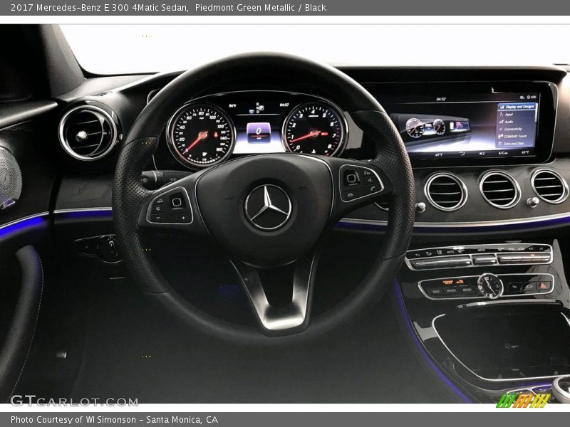 Piedmont Green Metallic / Black 2017 Mercedes-Benz E 300 4Matic Sedan
