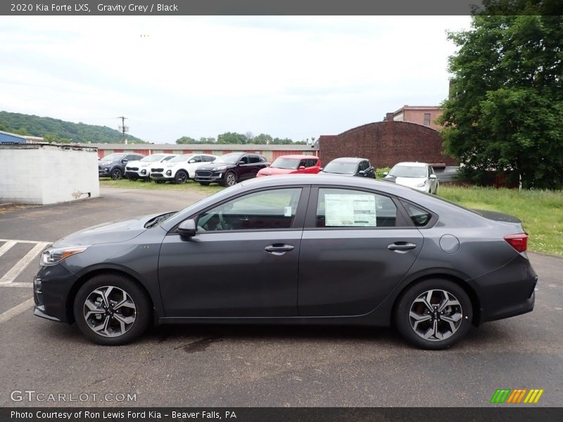 Gravity Grey / Black 2020 Kia Forte LXS