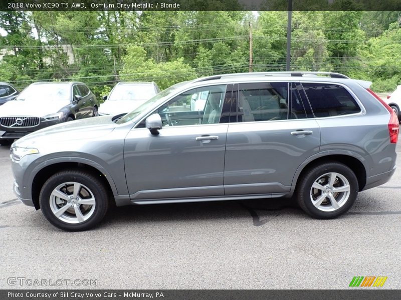 Osmium Grey Metallic / Blonde 2018 Volvo XC90 T5 AWD