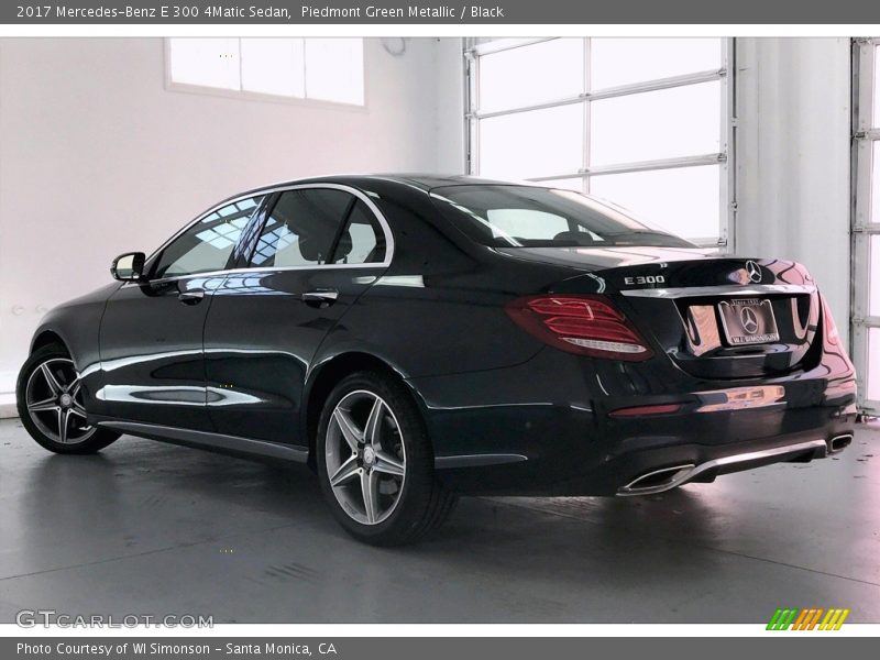 Piedmont Green Metallic / Black 2017 Mercedes-Benz E 300 4Matic Sedan