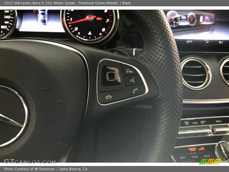 Piedmont Green Metallic / Black 2017 Mercedes-Benz E 300 4Matic Sedan