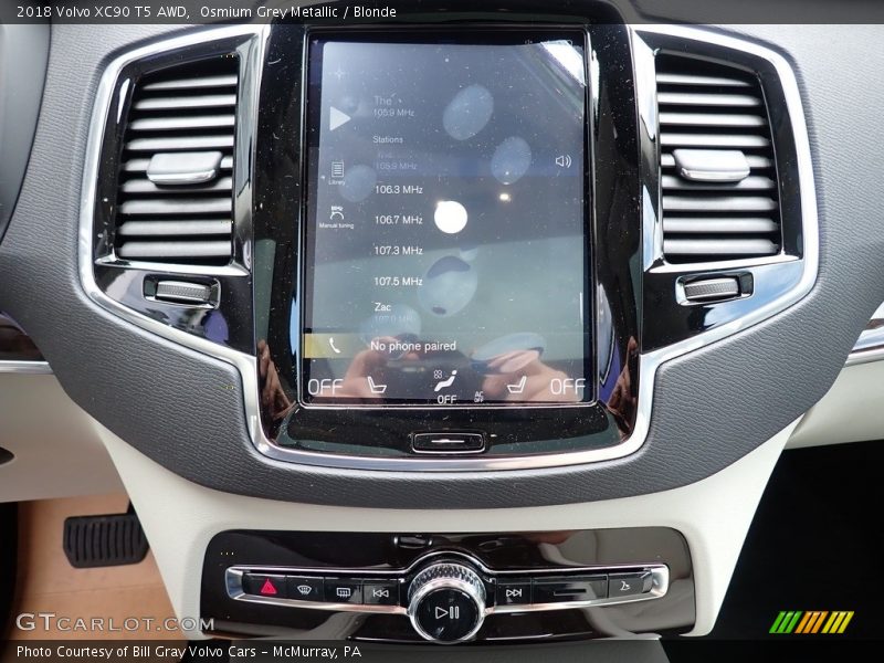 Osmium Grey Metallic / Blonde 2018 Volvo XC90 T5 AWD