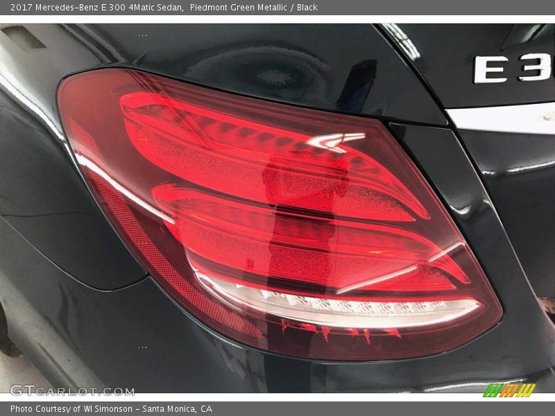 Piedmont Green Metallic / Black 2017 Mercedes-Benz E 300 4Matic Sedan