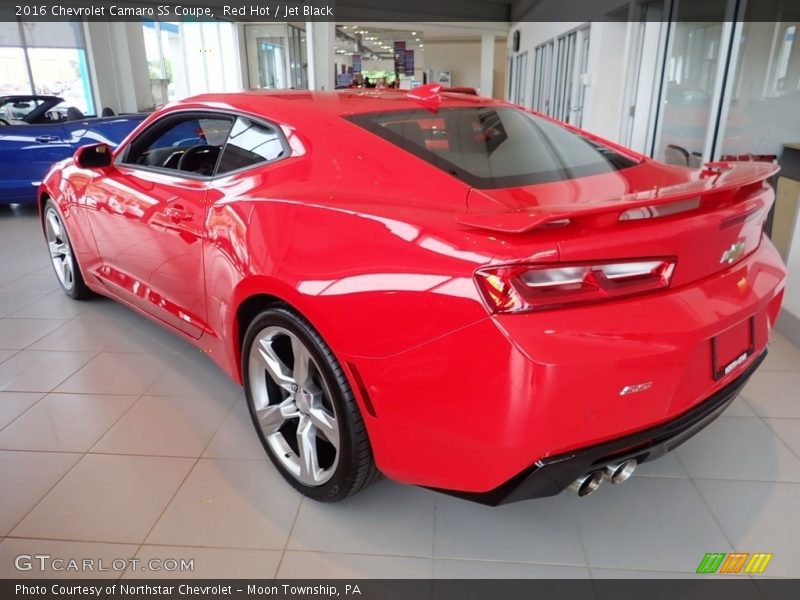 Red Hot / Jet Black 2016 Chevrolet Camaro SS Coupe