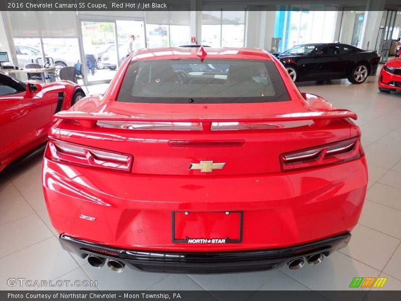 Red Hot / Jet Black 2016 Chevrolet Camaro SS Coupe