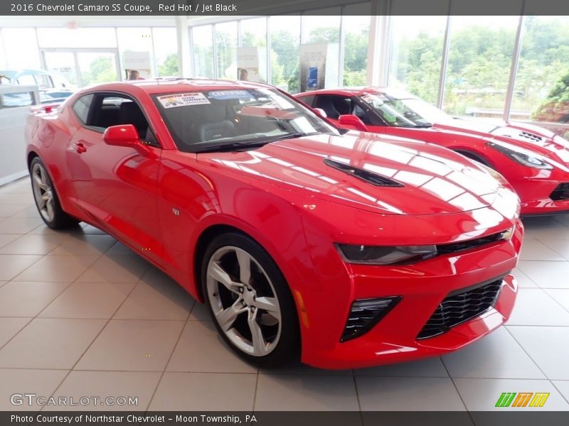 Red Hot / Jet Black 2016 Chevrolet Camaro SS Coupe