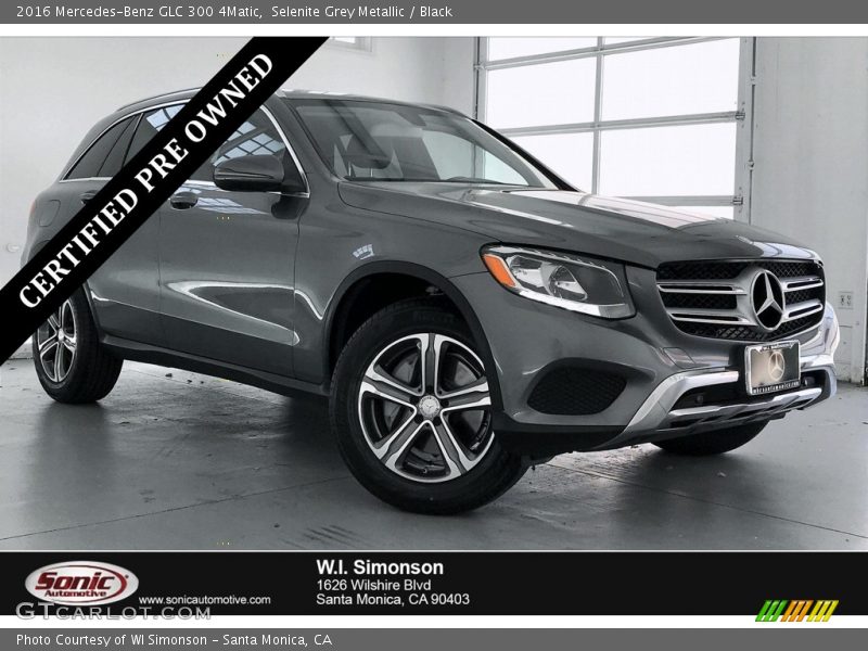 Selenite Grey Metallic / Black 2016 Mercedes-Benz GLC 300 4Matic