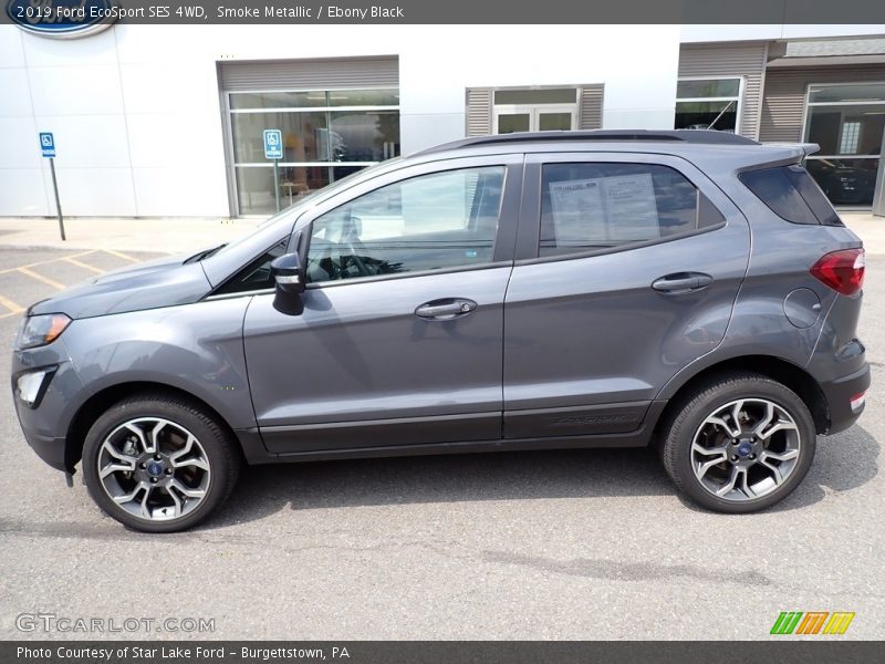 Smoke Metallic / Ebony Black 2019 Ford EcoSport SES 4WD