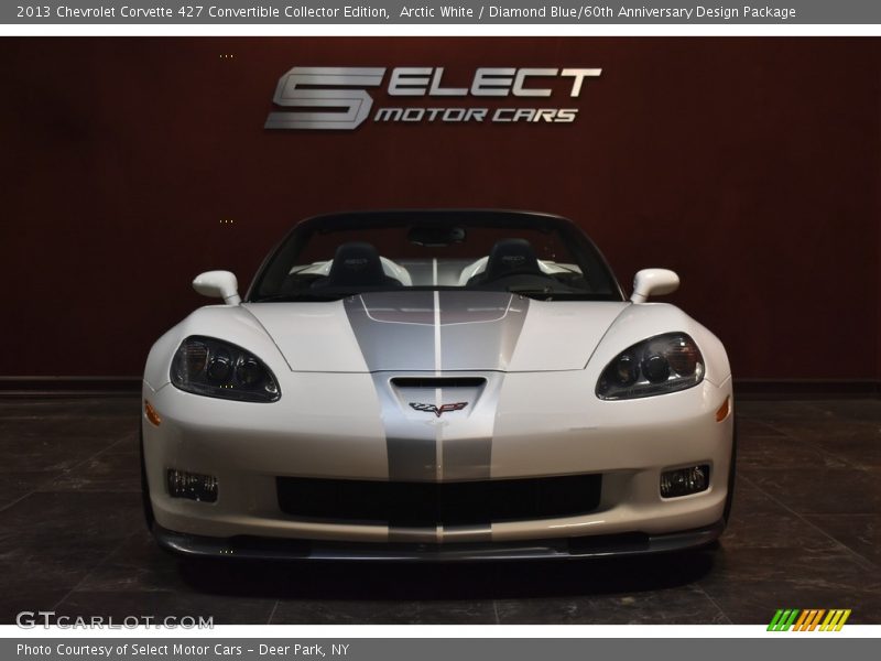 Arctic White / Diamond Blue/60th Anniversary Design Package 2013 Chevrolet Corvette 427 Convertible Collector Edition