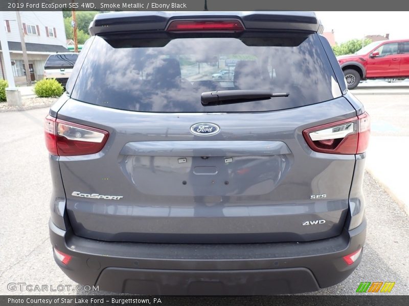 Smoke Metallic / Ebony Black 2019 Ford EcoSport SES 4WD