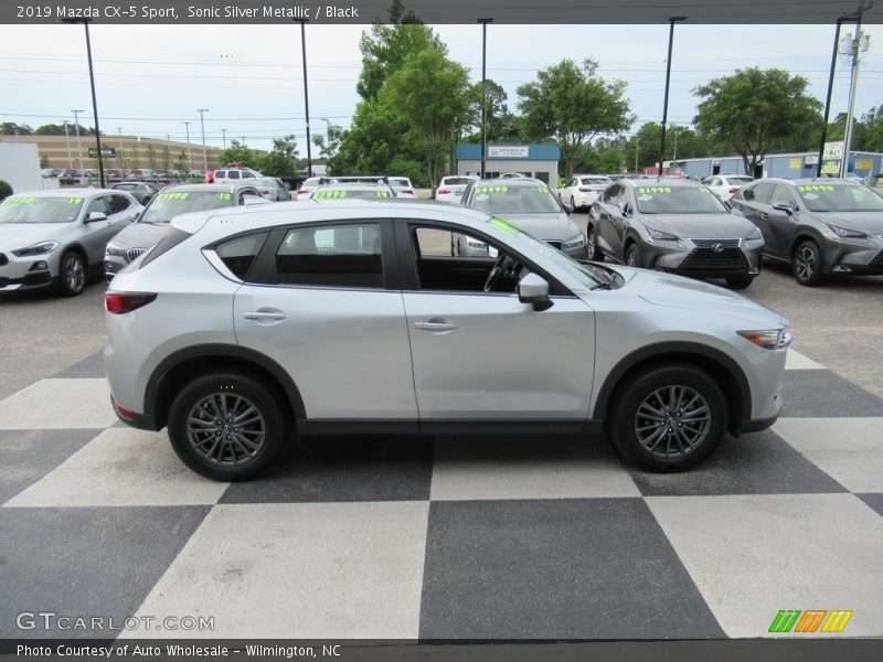 Sonic Silver Metallic / Black 2019 Mazda CX-5 Sport