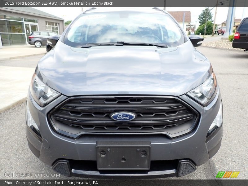 Smoke Metallic / Ebony Black 2019 Ford EcoSport SES 4WD