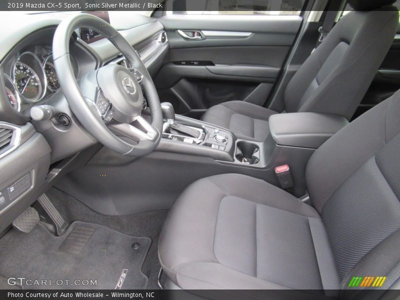 Sonic Silver Metallic / Black 2019 Mazda CX-5 Sport