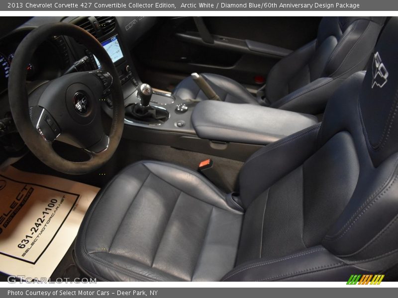 Arctic White / Diamond Blue/60th Anniversary Design Package 2013 Chevrolet Corvette 427 Convertible Collector Edition