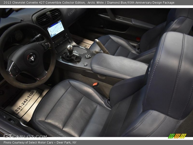 Arctic White / Diamond Blue/60th Anniversary Design Package 2013 Chevrolet Corvette 427 Convertible Collector Edition