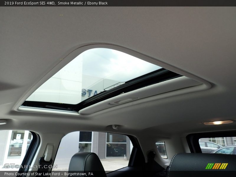 Smoke Metallic / Ebony Black 2019 Ford EcoSport SES 4WD