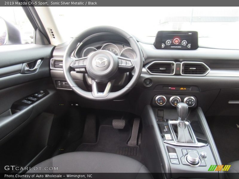Sonic Silver Metallic / Black 2019 Mazda CX-5 Sport