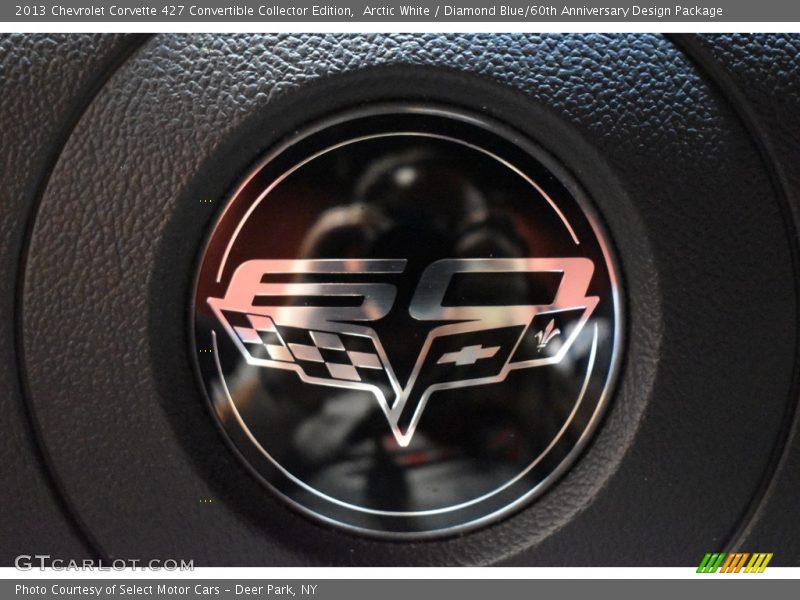 Arctic White / Diamond Blue/60th Anniversary Design Package 2013 Chevrolet Corvette 427 Convertible Collector Edition