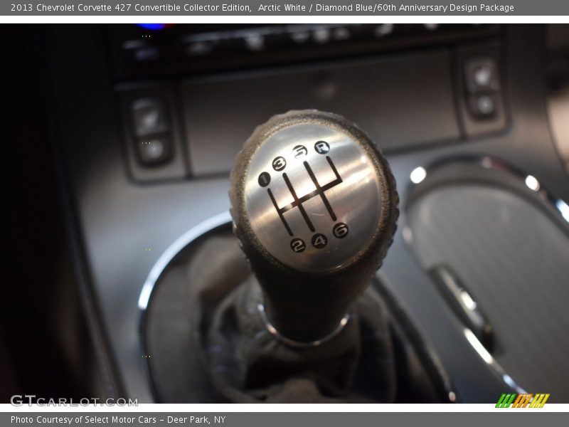 Arctic White / Diamond Blue/60th Anniversary Design Package 2013 Chevrolet Corvette 427 Convertible Collector Edition