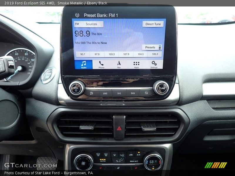 Smoke Metallic / Ebony Black 2019 Ford EcoSport SES 4WD
