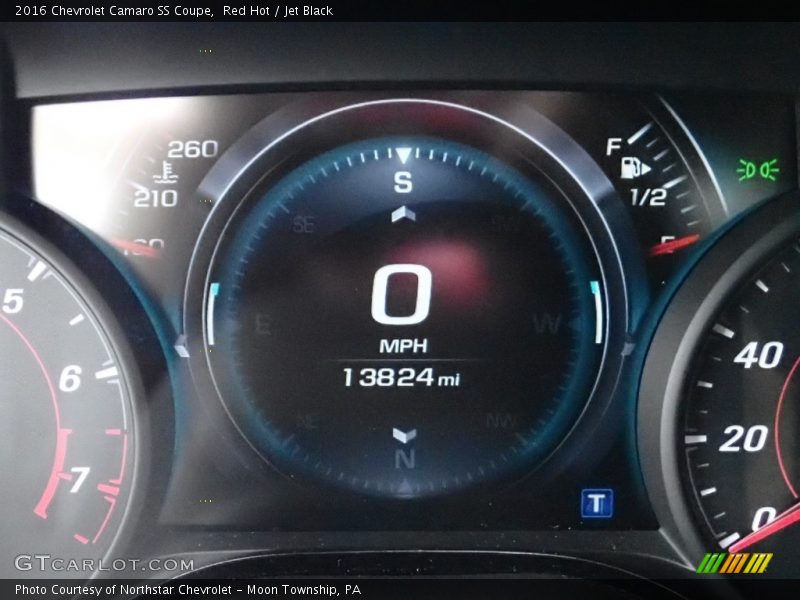 Red Hot / Jet Black 2016 Chevrolet Camaro SS Coupe