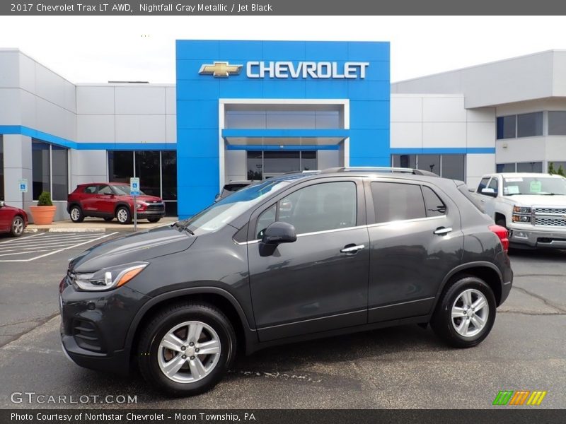 Nightfall Gray Metallic / Jet Black 2017 Chevrolet Trax LT AWD