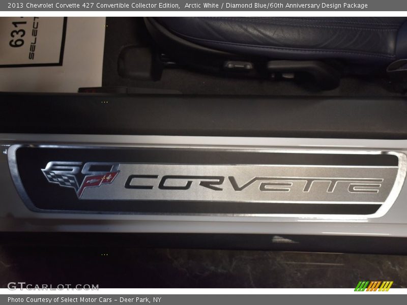 Arctic White / Diamond Blue/60th Anniversary Design Package 2013 Chevrolet Corvette 427 Convertible Collector Edition