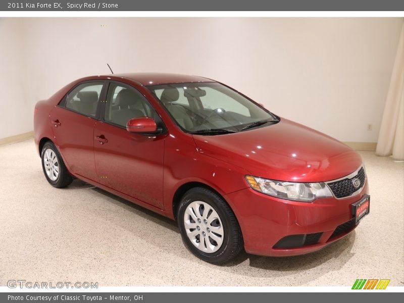 Spicy Red / Stone 2011 Kia Forte EX