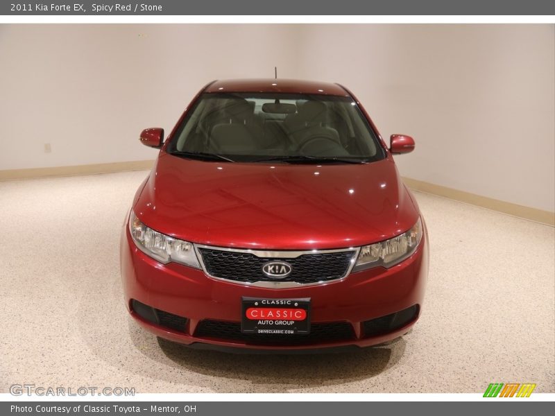Spicy Red / Stone 2011 Kia Forte EX