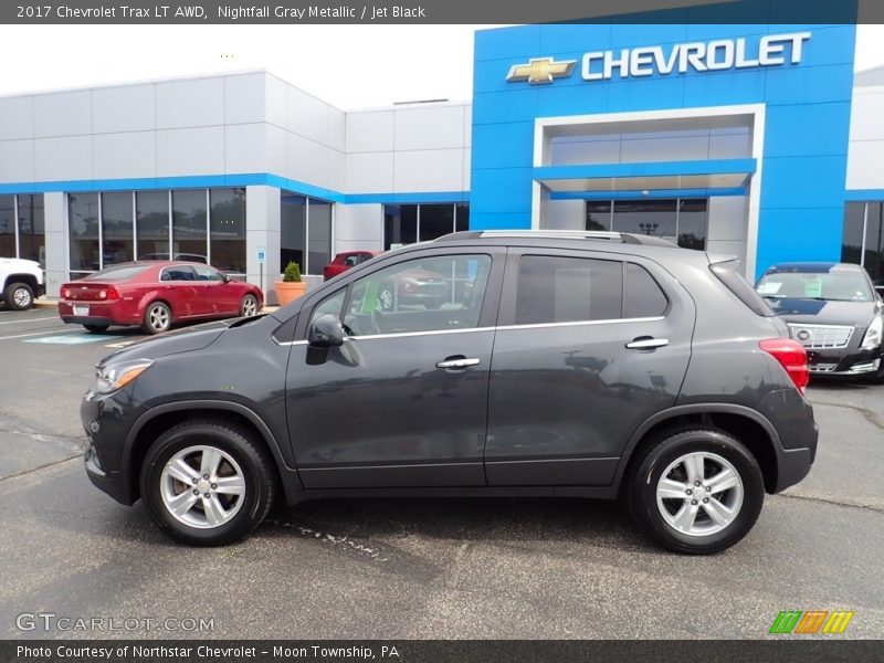 Nightfall Gray Metallic / Jet Black 2017 Chevrolet Trax LT AWD