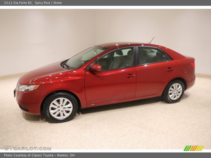 Spicy Red / Stone 2011 Kia Forte EX